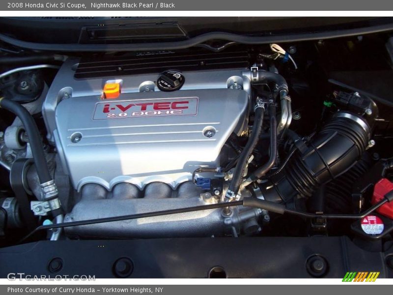 Nighthawk Black Pearl / Black 2008 Honda Civic Si Coupe