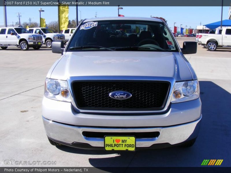 Silver Metallic / Medium Flint 2007 Ford F150 XLT SuperCrew