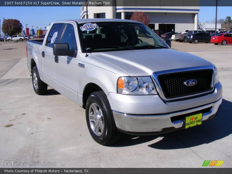 Silver Metallic / Medium Flint 2007 Ford F150 XLT SuperCrew