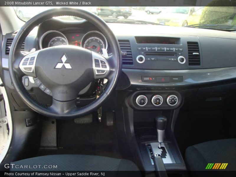 Wicked White / Black 2008 Mitsubishi Lancer GTS