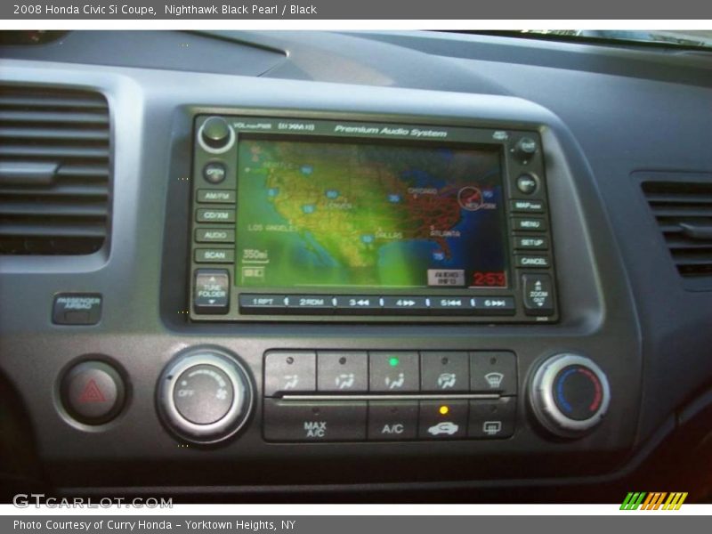 Nighthawk Black Pearl / Black 2008 Honda Civic Si Coupe