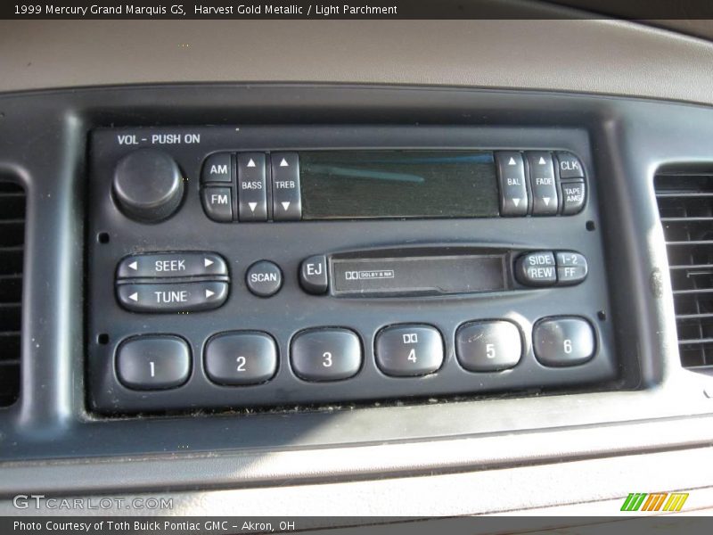 Harvest Gold Metallic / Light Parchment 1999 Mercury Grand Marquis GS
