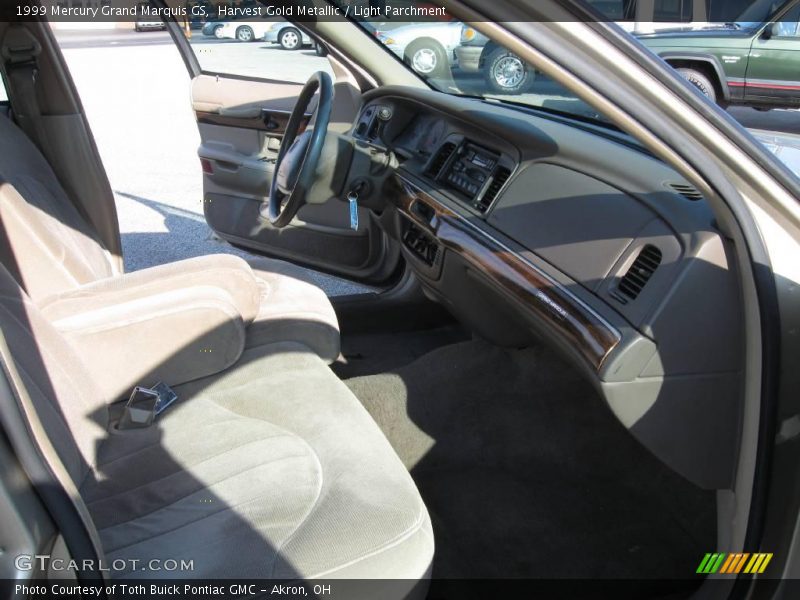 Harvest Gold Metallic / Light Parchment 1999 Mercury Grand Marquis GS