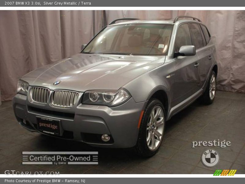 Silver Grey Metallic / Terra 2007 BMW X3 3.0si