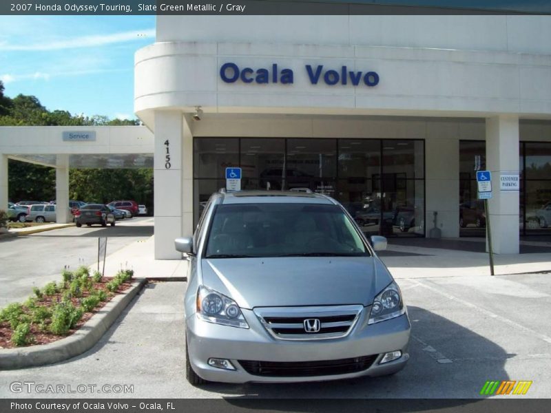 Slate Green Metallic / Gray 2007 Honda Odyssey Touring