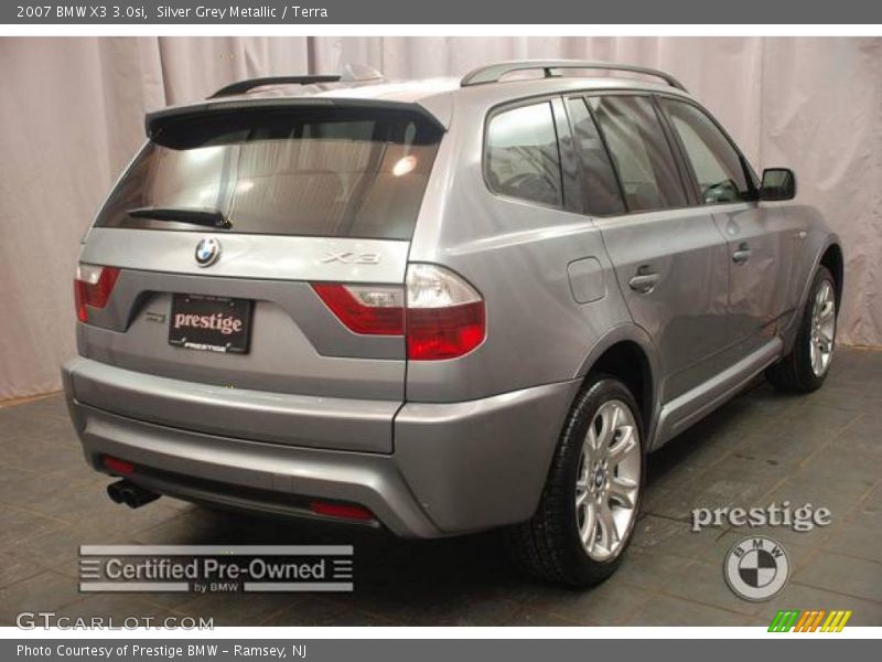 Silver Grey Metallic / Terra 2007 BMW X3 3.0si