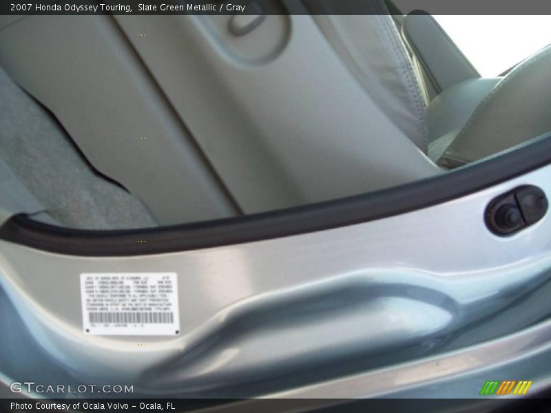Slate Green Metallic / Gray 2007 Honda Odyssey Touring