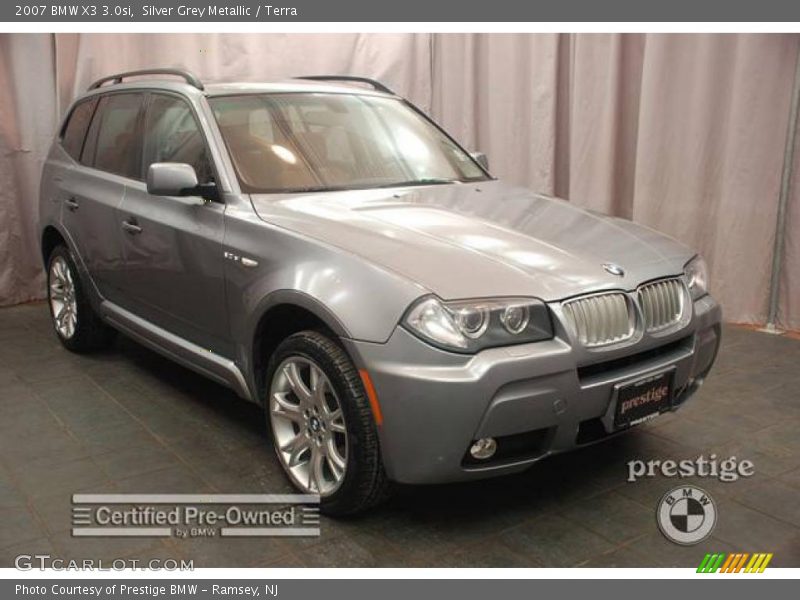 Silver Grey Metallic / Terra 2007 BMW X3 3.0si