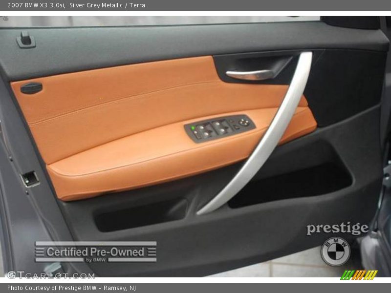 Silver Grey Metallic / Terra 2007 BMW X3 3.0si