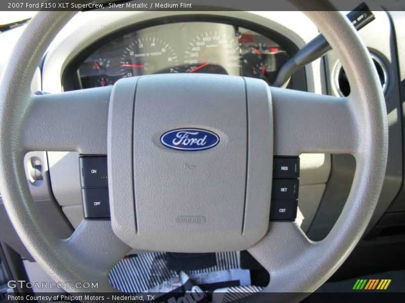 Silver Metallic / Medium Flint 2007 Ford F150 XLT SuperCrew