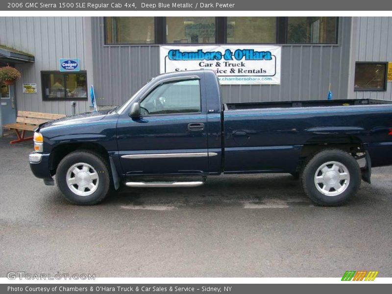 Deep Blue Metallic / Dark Pewter 2006 GMC Sierra 1500 SLE Regular Cab 4x4