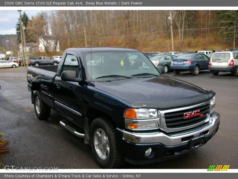 Deep Blue Metallic / Dark Pewter 2006 GMC Sierra 1500 SLE Regular Cab 4x4
