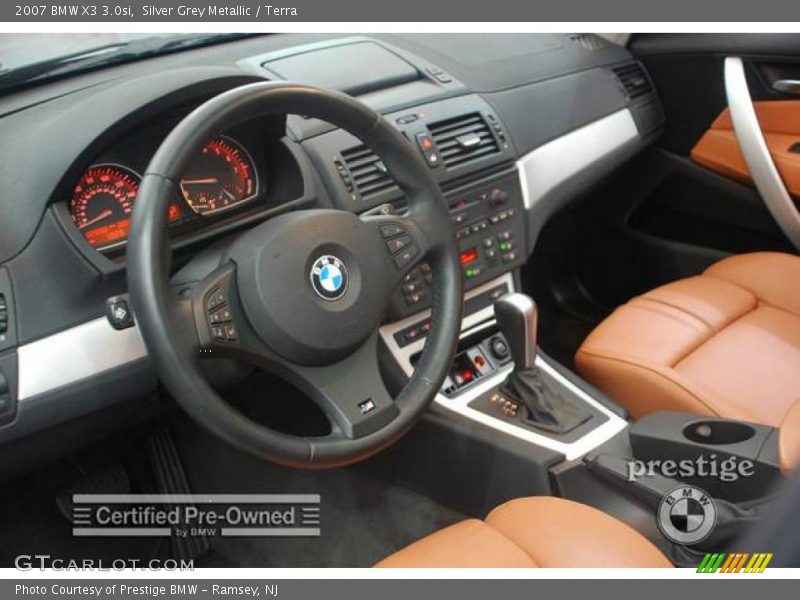 Silver Grey Metallic / Terra 2007 BMW X3 3.0si