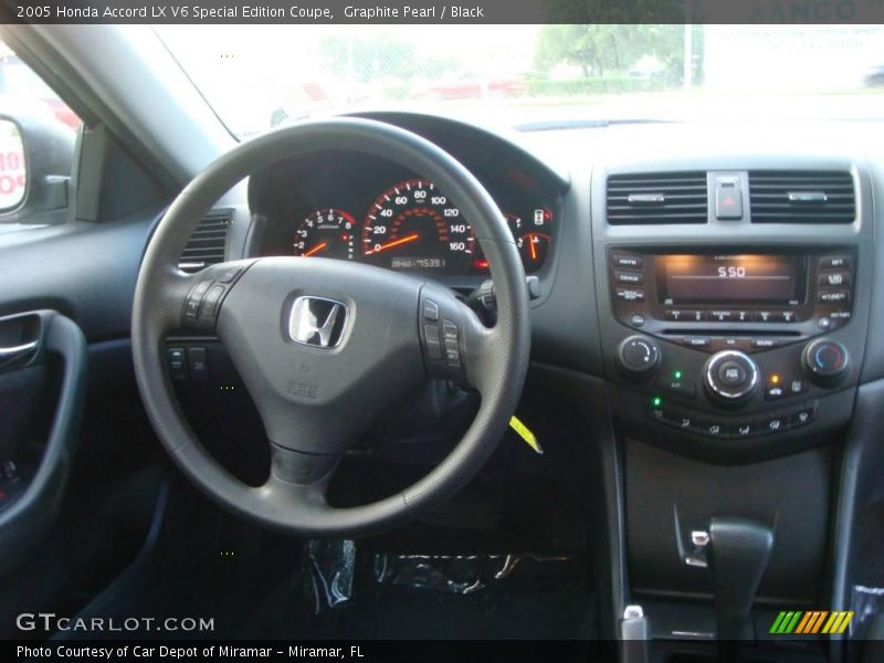 Graphite Pearl / Black 2005 Honda Accord LX V6 Special Edition Coupe