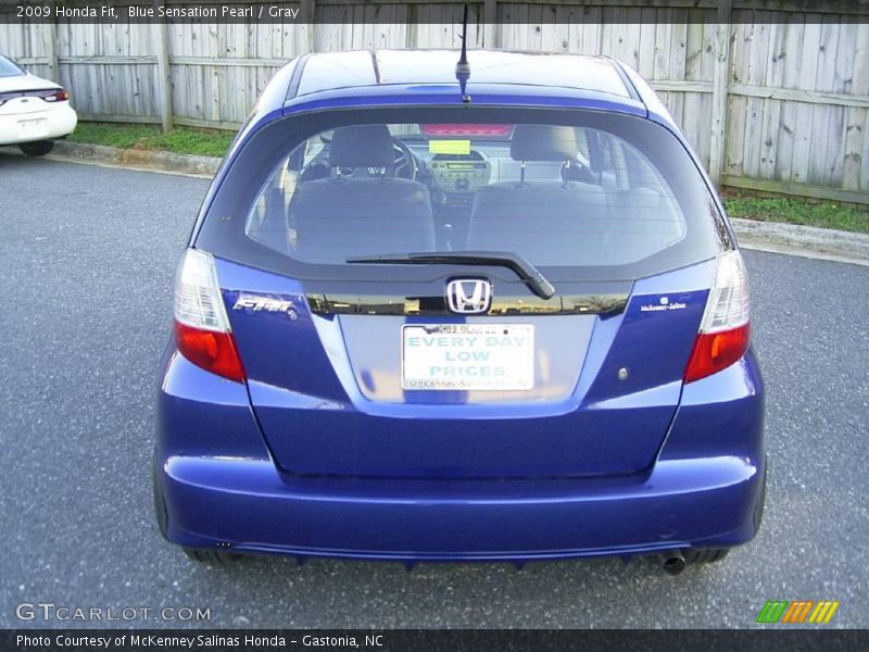 Blue Sensation Pearl / Gray 2009 Honda Fit