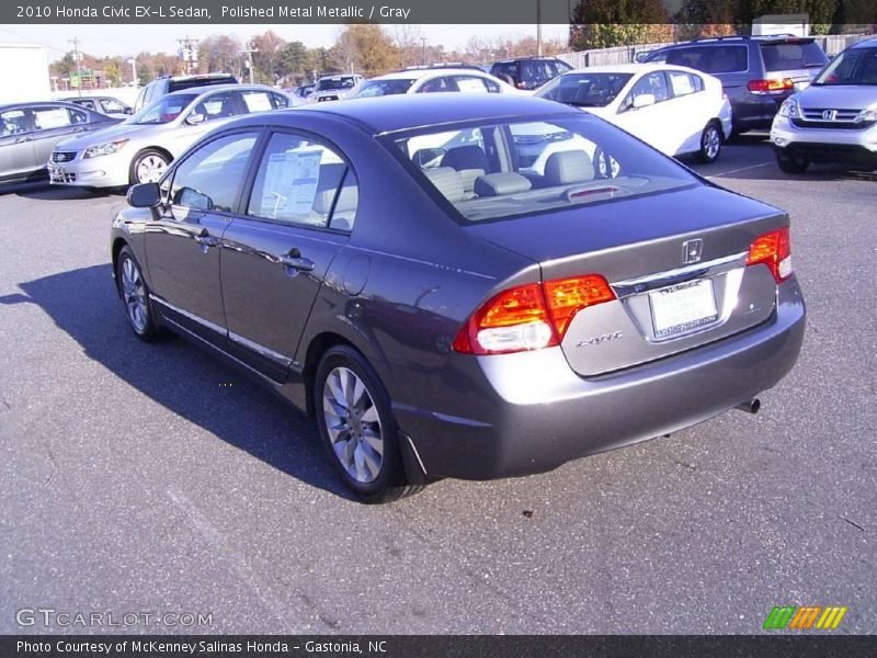 Polished Metal Metallic / Gray 2010 Honda Civic EX-L Sedan