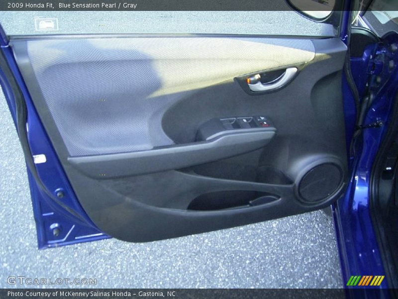 Blue Sensation Pearl / Gray 2009 Honda Fit