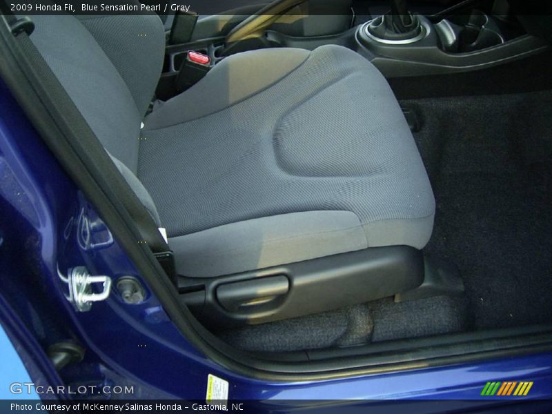 Blue Sensation Pearl / Gray 2009 Honda Fit