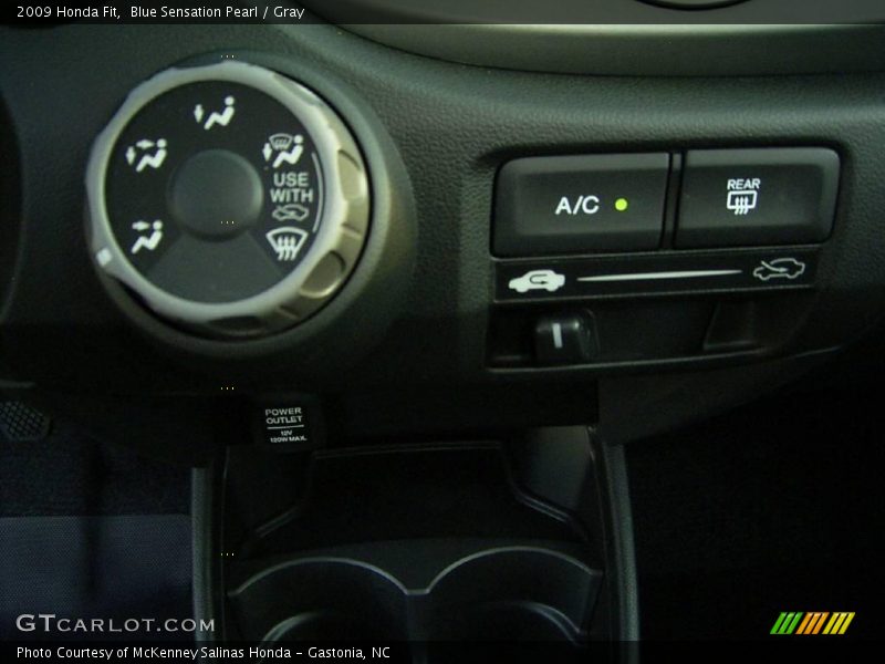 Blue Sensation Pearl / Gray 2009 Honda Fit