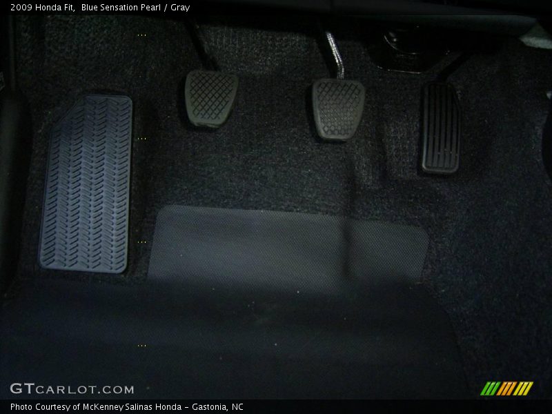 Blue Sensation Pearl / Gray 2009 Honda Fit