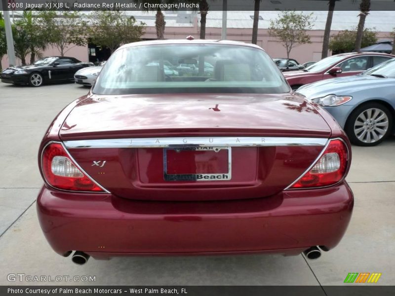 Radiance Red Metallic / Champagne/Mocha 2008 Jaguar XJ XJ8 L