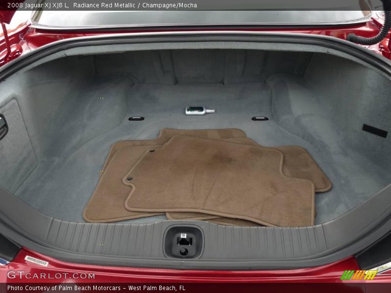 Radiance Red Metallic / Champagne/Mocha 2008 Jaguar XJ XJ8 L