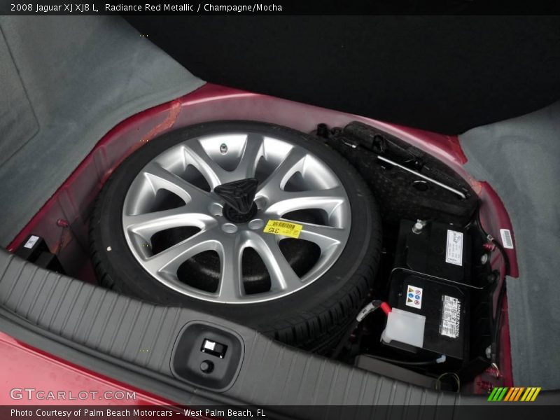 Radiance Red Metallic / Champagne/Mocha 2008 Jaguar XJ XJ8 L