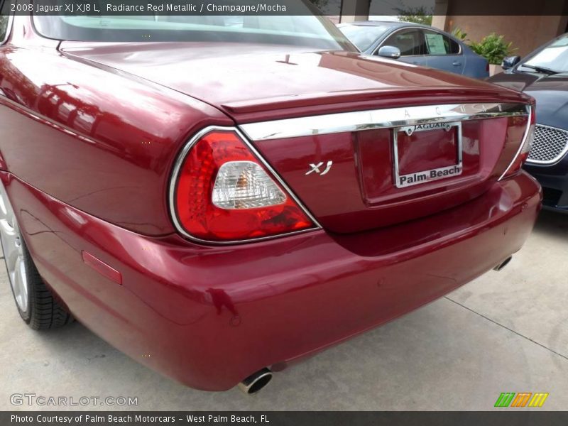 Radiance Red Metallic / Champagne/Mocha 2008 Jaguar XJ XJ8 L