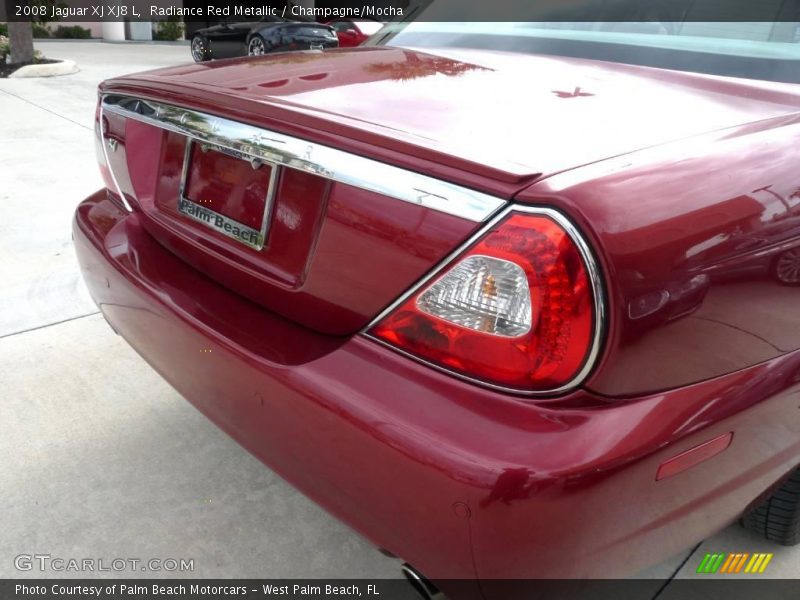 Radiance Red Metallic / Champagne/Mocha 2008 Jaguar XJ XJ8 L