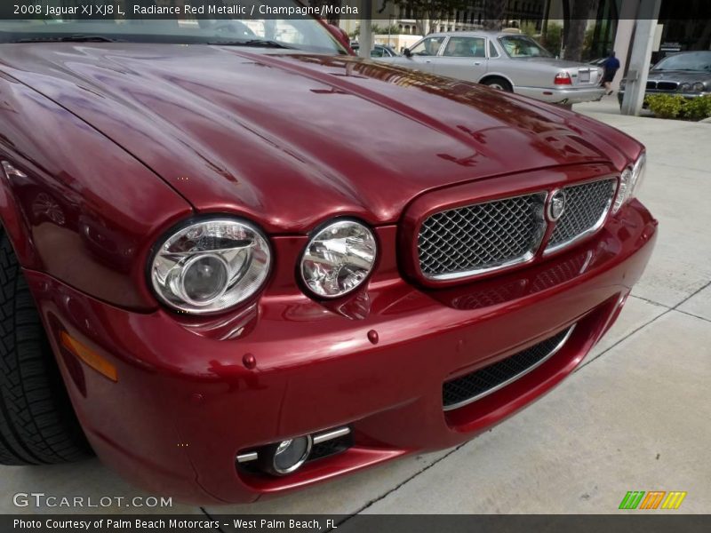 Radiance Red Metallic / Champagne/Mocha 2008 Jaguar XJ XJ8 L