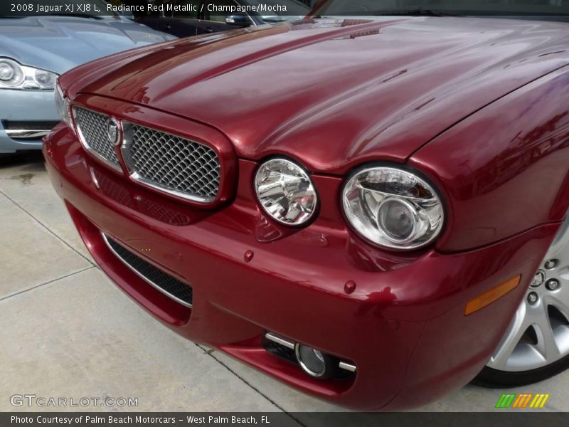 Radiance Red Metallic / Champagne/Mocha 2008 Jaguar XJ XJ8 L