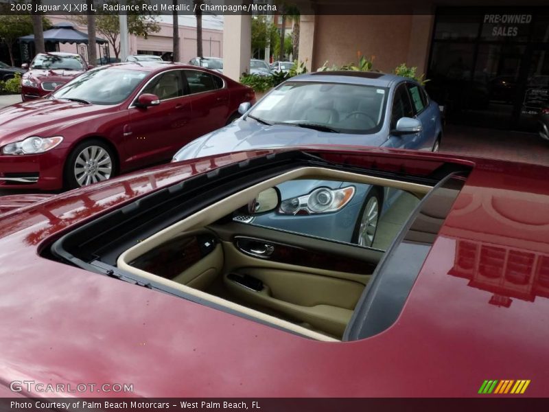 Radiance Red Metallic / Champagne/Mocha 2008 Jaguar XJ XJ8 L