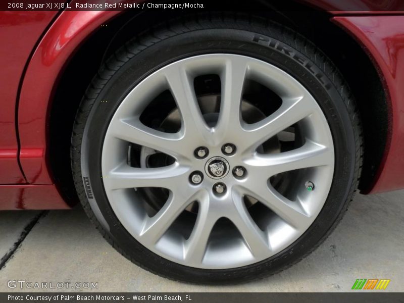 Radiance Red Metallic / Champagne/Mocha 2008 Jaguar XJ XJ8 L
