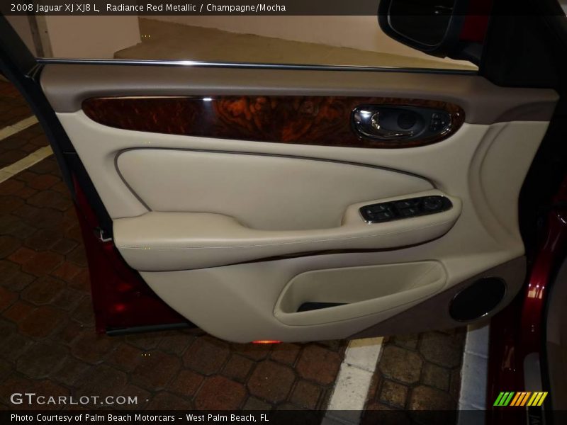 Radiance Red Metallic / Champagne/Mocha 2008 Jaguar XJ XJ8 L