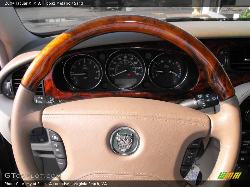 Topaz Metallic / Sand 2004 Jaguar XJ XJ8