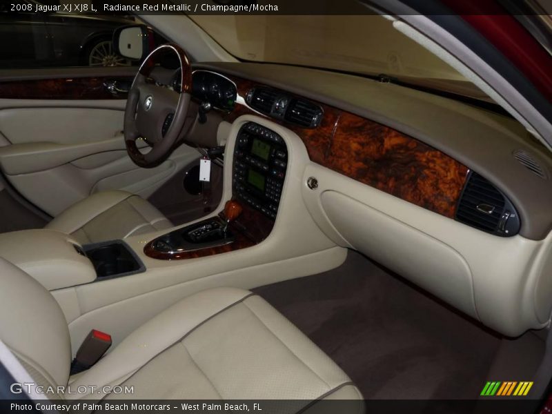 Radiance Red Metallic / Champagne/Mocha 2008 Jaguar XJ XJ8 L