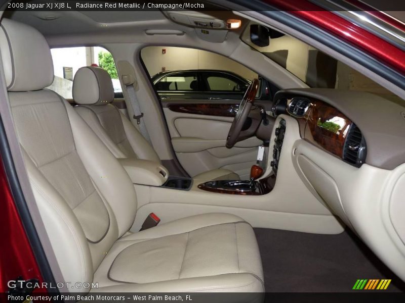 Radiance Red Metallic / Champagne/Mocha 2008 Jaguar XJ XJ8 L
