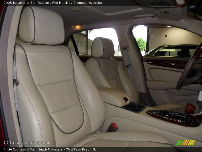 Radiance Red Metallic / Champagne/Mocha 2008 Jaguar XJ XJ8 L