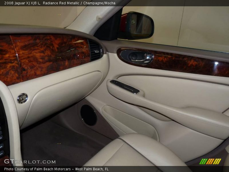 Radiance Red Metallic / Champagne/Mocha 2008 Jaguar XJ XJ8 L