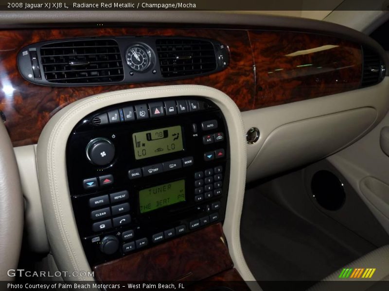 Radiance Red Metallic / Champagne/Mocha 2008 Jaguar XJ XJ8 L