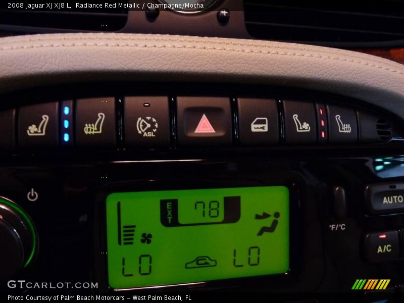 Radiance Red Metallic / Champagne/Mocha 2008 Jaguar XJ XJ8 L