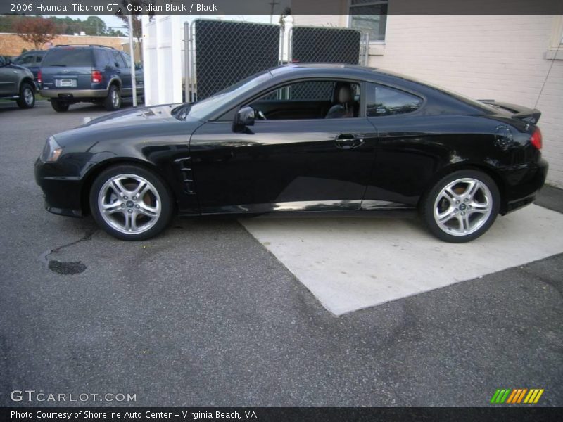 Obsidian Black / Black 2006 Hyundai Tiburon GT