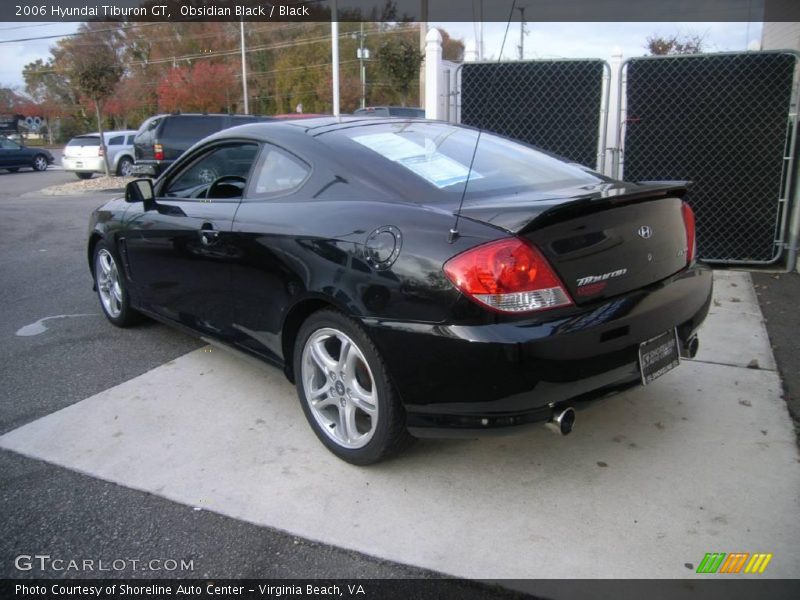 Obsidian Black / Black 2006 Hyundai Tiburon GT