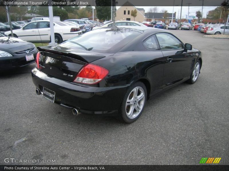 Obsidian Black / Black 2006 Hyundai Tiburon GT