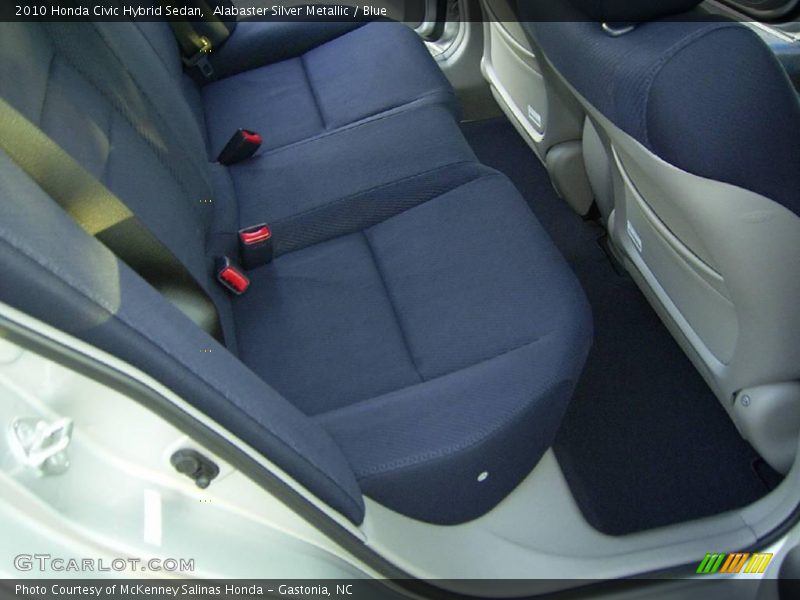 Alabaster Silver Metallic / Blue 2010 Honda Civic Hybrid Sedan