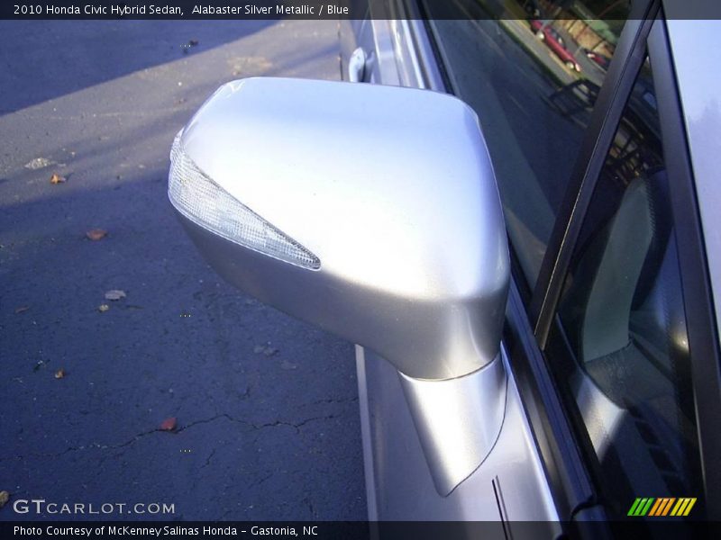 Alabaster Silver Metallic / Blue 2010 Honda Civic Hybrid Sedan