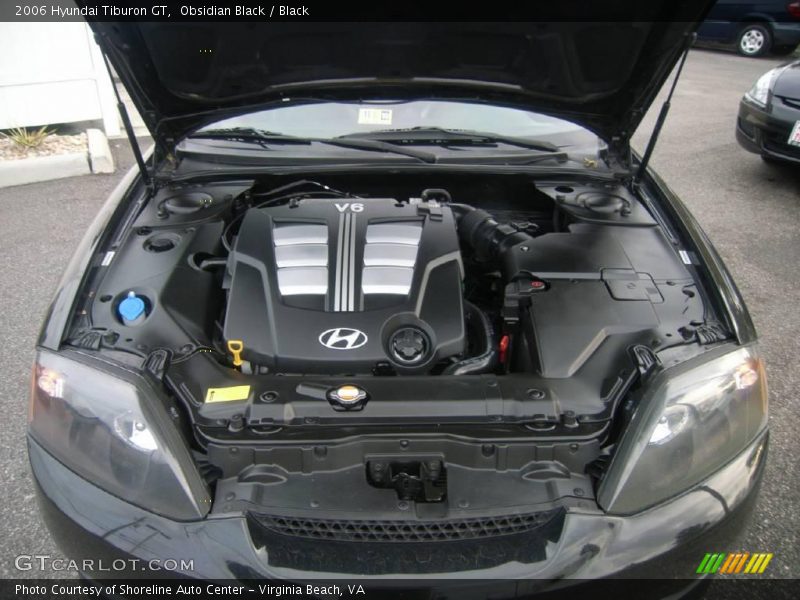 Obsidian Black / Black 2006 Hyundai Tiburon GT