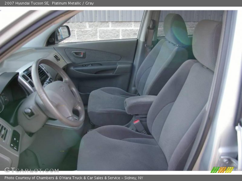 Platinum Metallic / Gray 2007 Hyundai Tucson SE