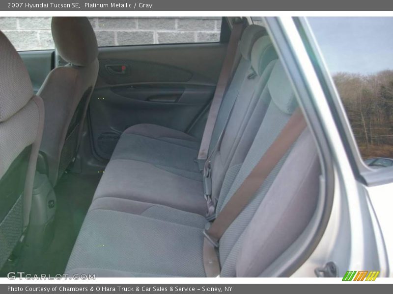 Platinum Metallic / Gray 2007 Hyundai Tucson SE