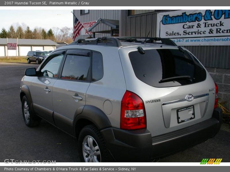 Platinum Metallic / Gray 2007 Hyundai Tucson SE